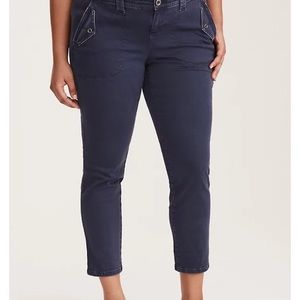 Torrid cropped twill military pant size 20